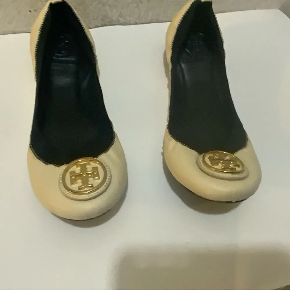 Tory Burch Caroline Women’s Leather Ballet Flats Size 7.5